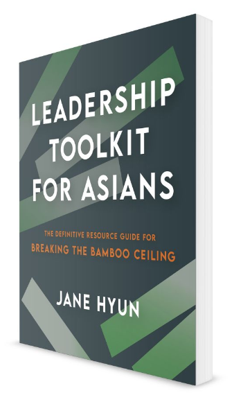 Angled illustration of book cover, Leadership Toolkit for Asians